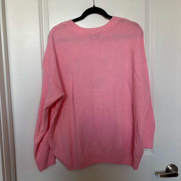 ❗️Cece Cynthia Steffe Pink and Red XOXO Heart Valentine’s Day Sweater Medium - Picture 2 of 7